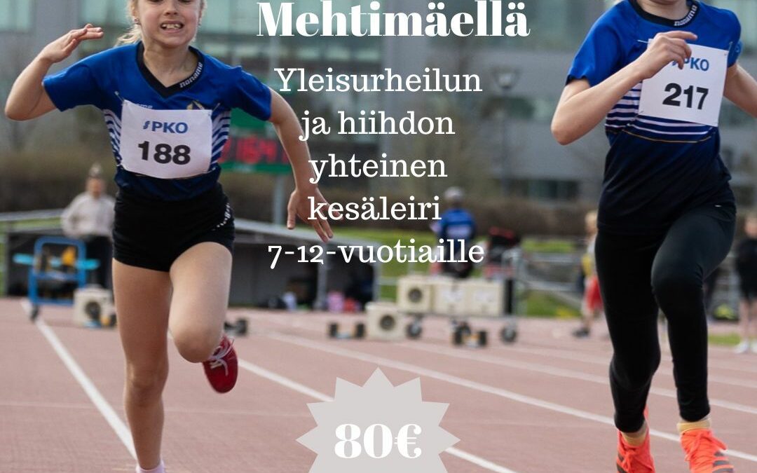 Hiihdon ja yleisurheilun yhteinen kesäleiri heinäkuussa!